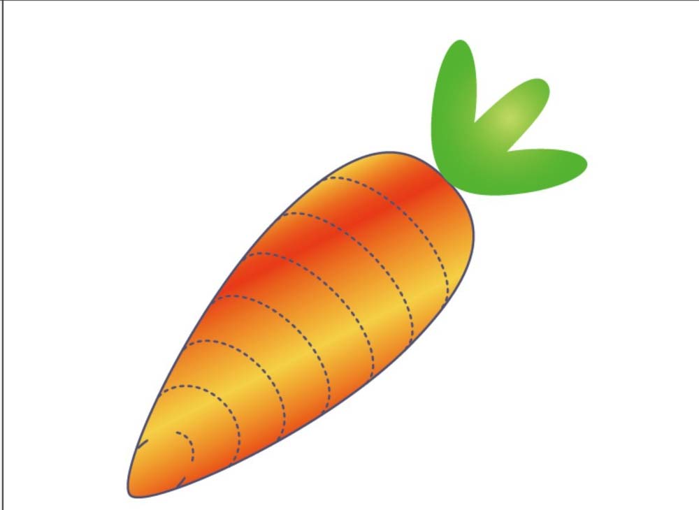 利用ai画可爱的胡萝卜图片的具体步骤