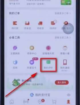 在淘宝app中查看自己评价的方法介绍