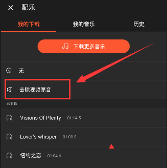 乐秀视频编辑器进行消音图文讲解
