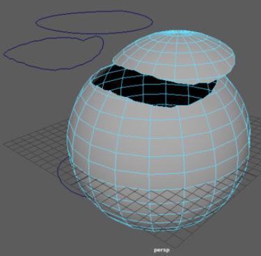在maya网格表面投射曲线的图文操作