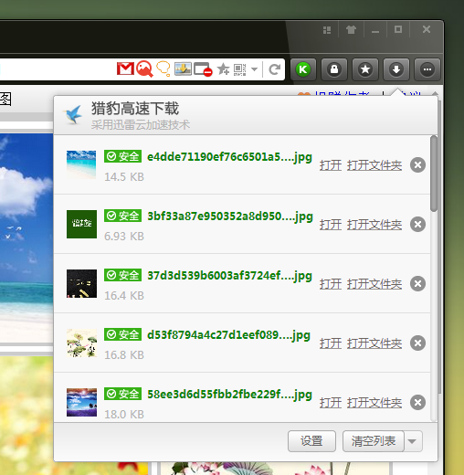 在猎豹浏览器中批量下载图片的方法讲解