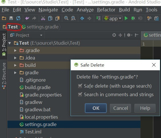 Android Studio删除项目的方法介绍