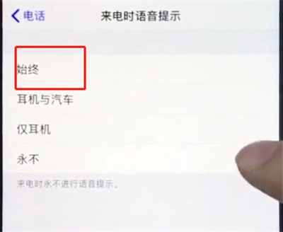 苹果8plus开启来电语音提醒的具体操作