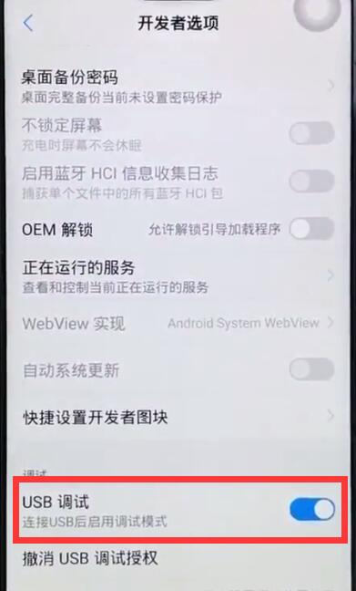 vivoz1开启usb调试的操作流程