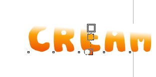 cdr制作奶油字的图文操作过程