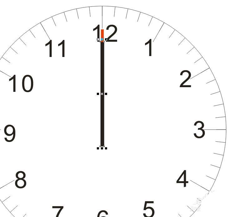 cdr制作简单钟表的操作流程