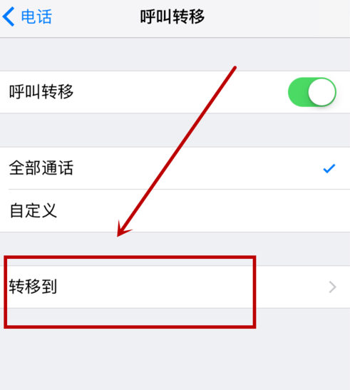 iphone设置呼叫转移的操作流程