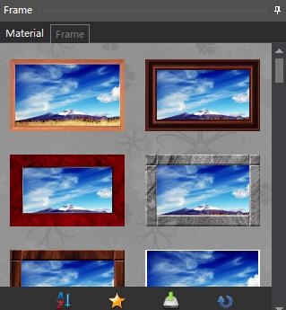 图片工厂中材料相框功能使用的方法讲解