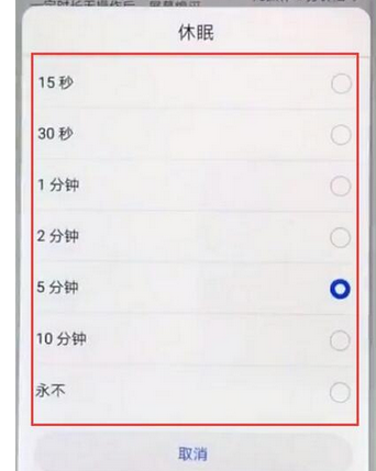 华为畅享9plus调整亮屏时间的简单操作