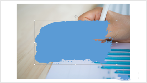 PPT制作笔刷填充图片效果的图文操作