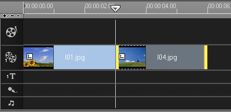 会声会影在覆叠轨中应用转场的简单操作