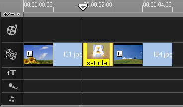 会声会影在覆叠轨中应用转场的简单操作