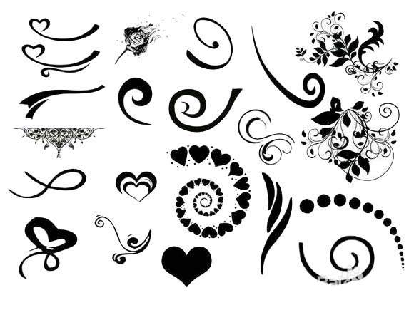 ps做出特效花边文字的图文操作