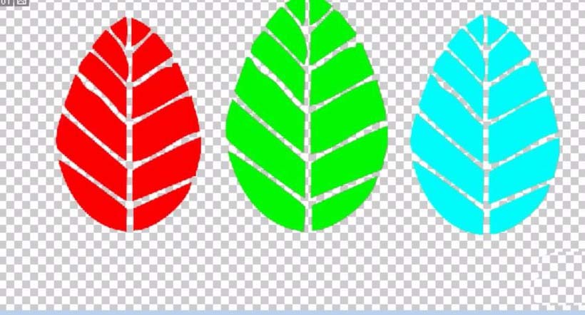 ps做出彩色卡通树木图标的操作流程