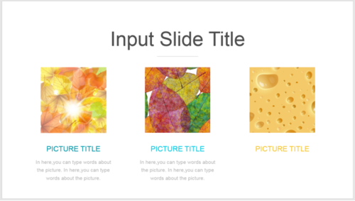 PPT制作正文页三图文版式的图文操作