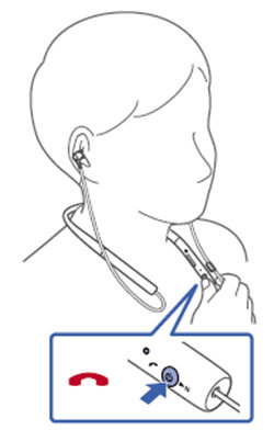 索尼MDR-EX750BT耳机接听电话的步骤介绍