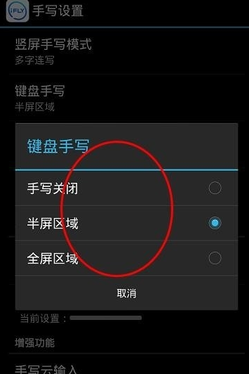 讯飞输入法中将键盘手写功能打开的详细步骤
