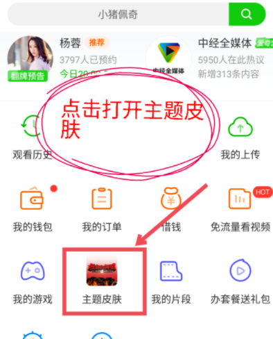 爱奇艺APP设置皮肤的具体步骤