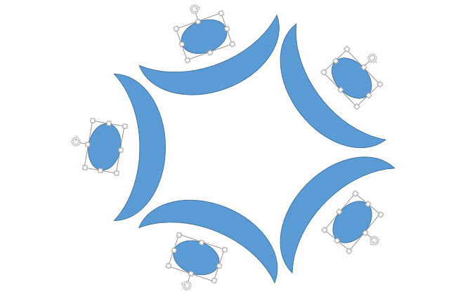 PPT制作月牙形环形图的操作流程