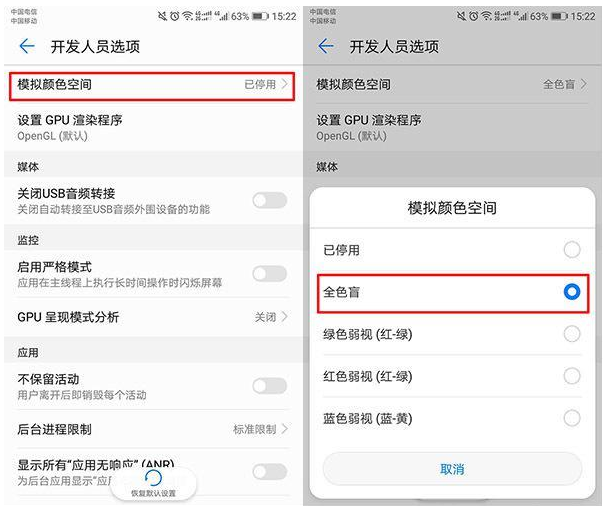 智能手机进入黑白模式的详细操作