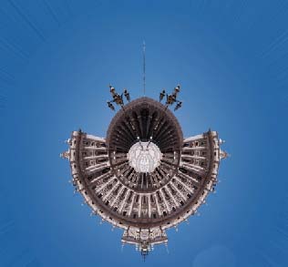 PS给全景图做出星球效果的详细操作