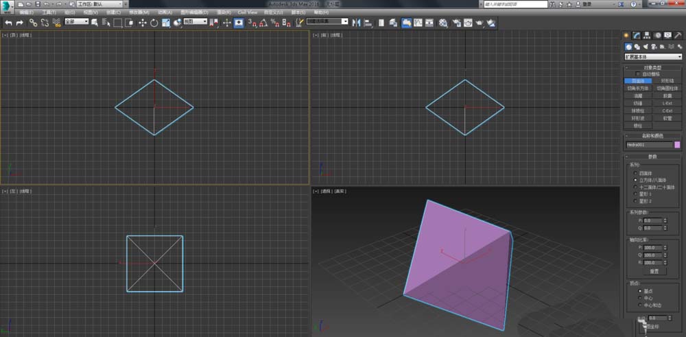 3dmax制作菱形十二面体模型的图文操作