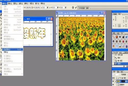 photoshop做出文字图像的图文操作