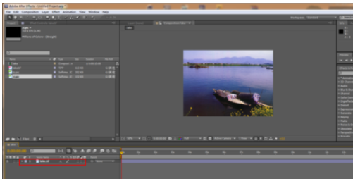 Ae打造水墨画效果的图文操作