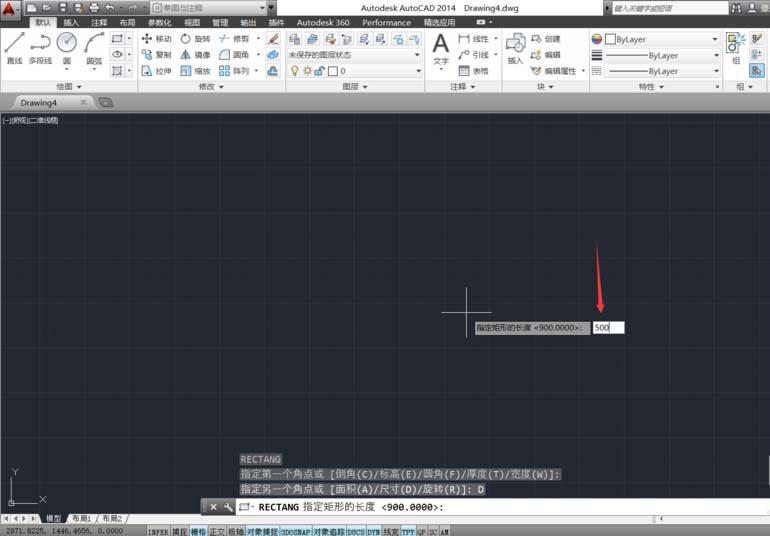 AutoCAD制作有具体参数数据矩形的图文操作