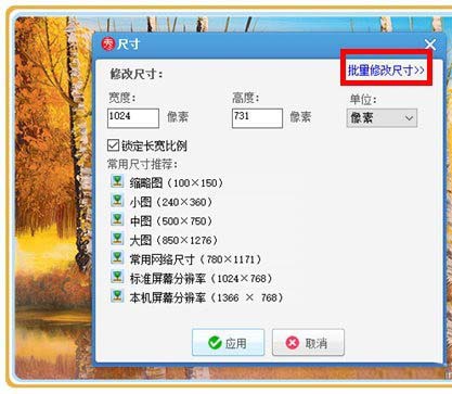 美图秀秀等比例缩小图片的简单操作