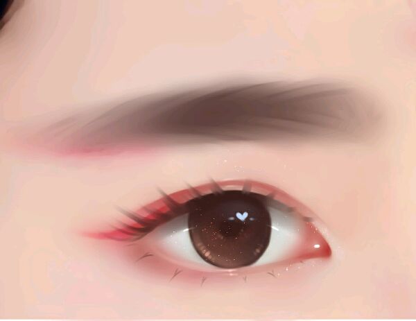 PS仿手绘制作水灵眼睛的详细操作