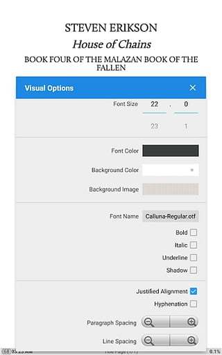 静读天下设置翻页效果的图文操作