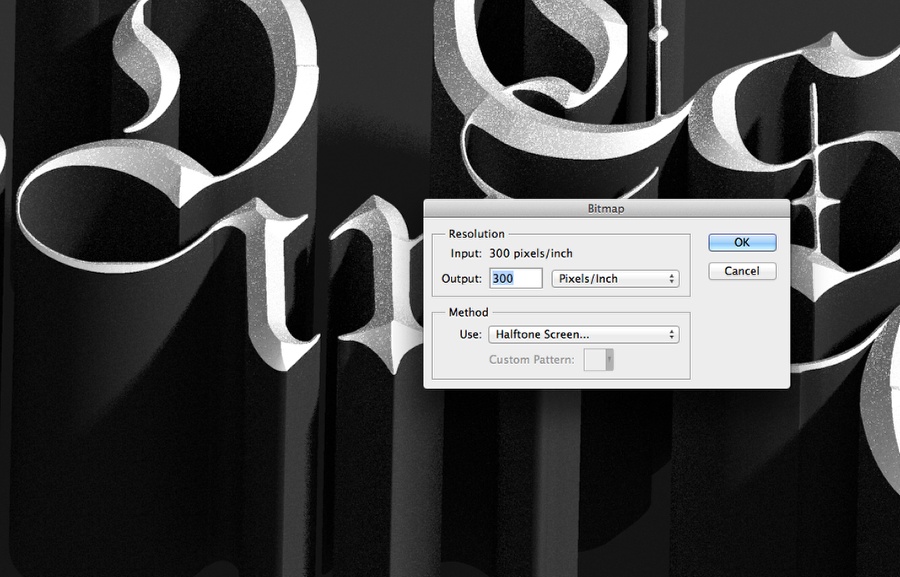 Adobe Photoshop CS6制作立体3D字母的图文操作