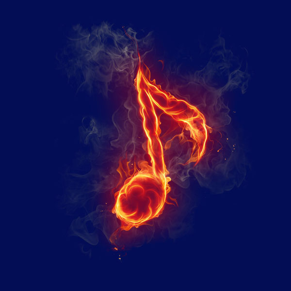 ps抠出火焰音符的详细操作