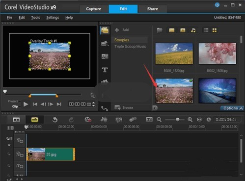 会声会影x9添加不在界面的遮罩的详细操作