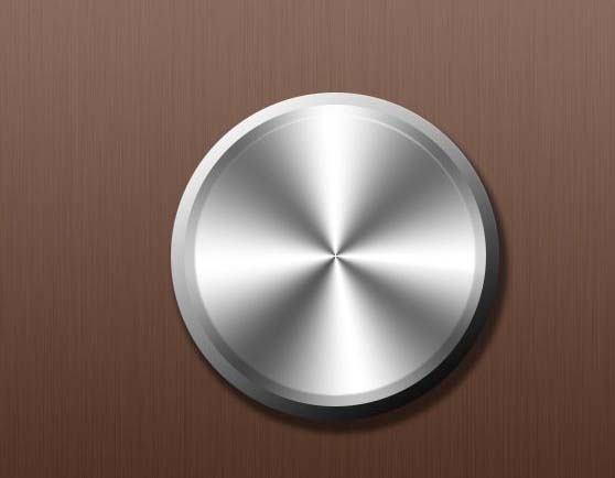 PS打造不锈钢按钮的操作流程