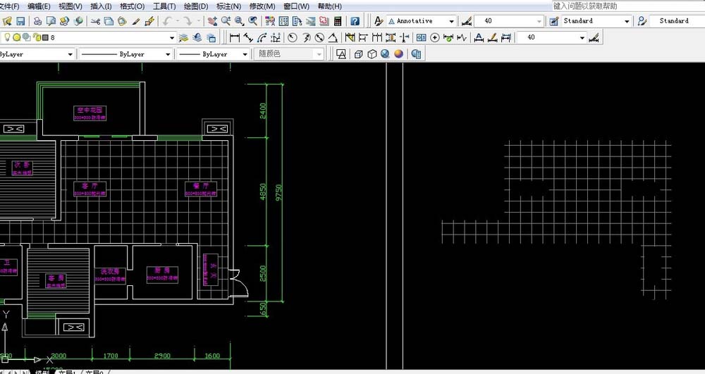 cad设置地砖尺寸的操作流程
