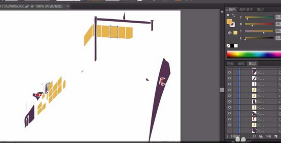 ai制作货轮标志的操作流程