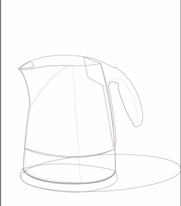 ai制作卡通电热水壶的图文操作