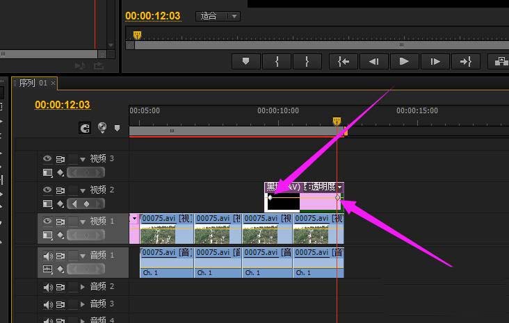 premiere为视频添加黑场过渡的具体操作方法