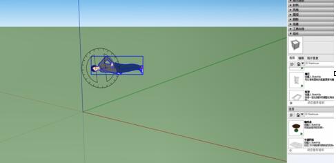 草图大师旋转物体的操作流程