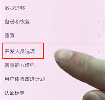 华为p20pro中打开开发者选项的简单方法