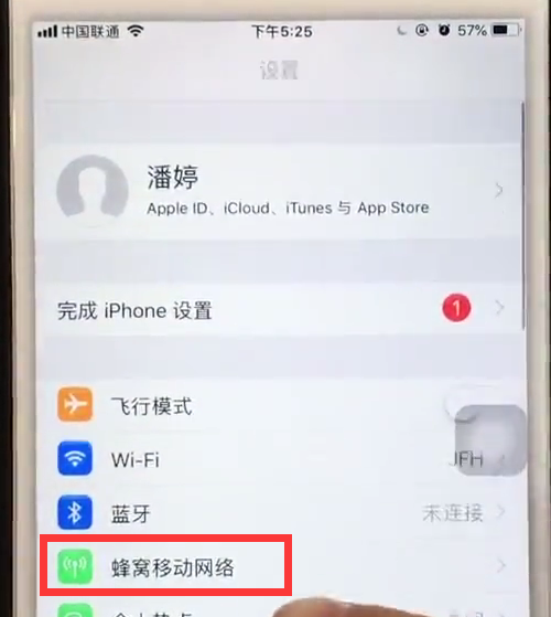 iphone6中禁止app使用移动网络的简单步骤