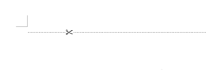 Word中添加剪切线的操作方法