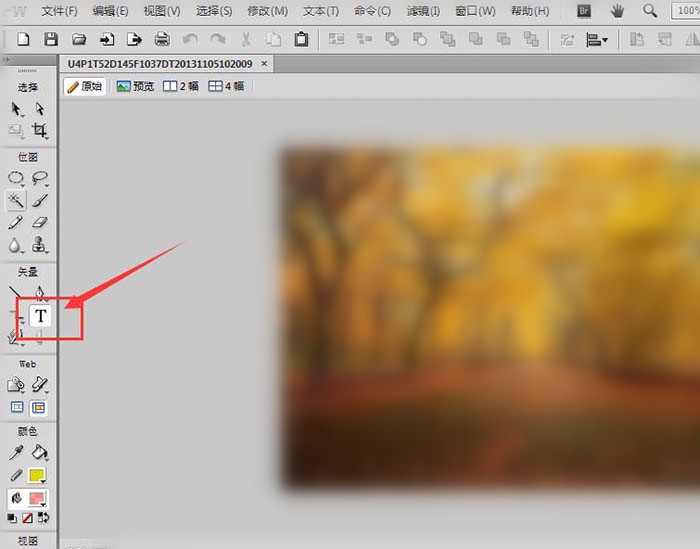 Fireworks中图片输入文字的具体操作使用