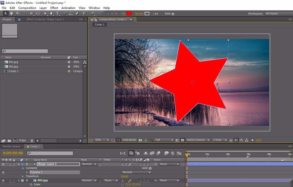 ae制作图形遮罩或文字遮罩的详细操作步骤