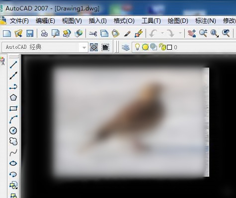 借助cad临摹小鸟图片的操作方法