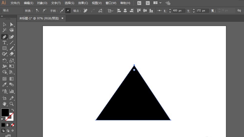 ai制作出山峰LOGO的详细操作