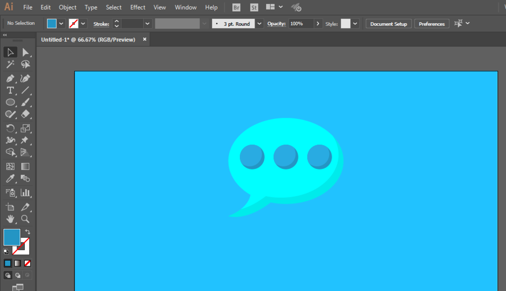 ai制作一个聊天群旗帜的图文操作