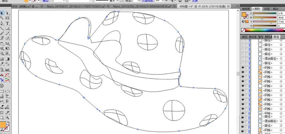 ai打造沙滩帽的操作技巧